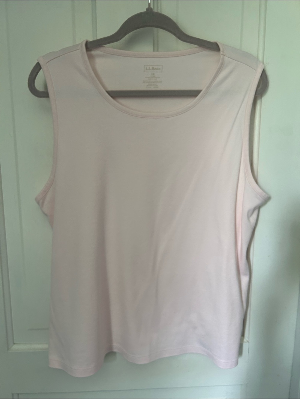 L.L. Bean Women’s Sleeveless Crewneck Tank - Pale Pink